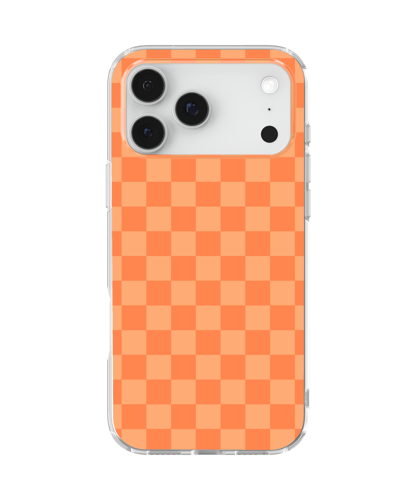 Tangerine Checkers Clear Case Insert