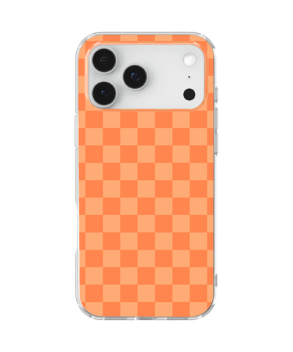 Tangerine Checkers Clear Case Insert