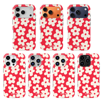 Vermillion Big Blooms Phone Case
