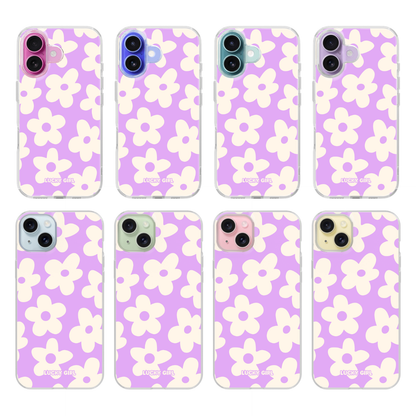 Lavender Big Blooms Clear Case Insert