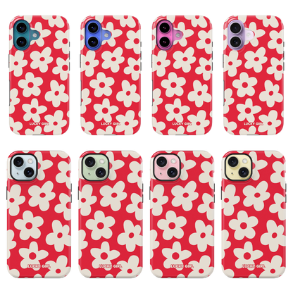 Vermillion Big Blooms Phone Case