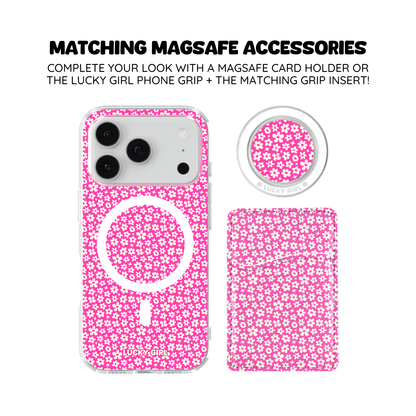 Raspberry Little Blooms Clear Case Insert