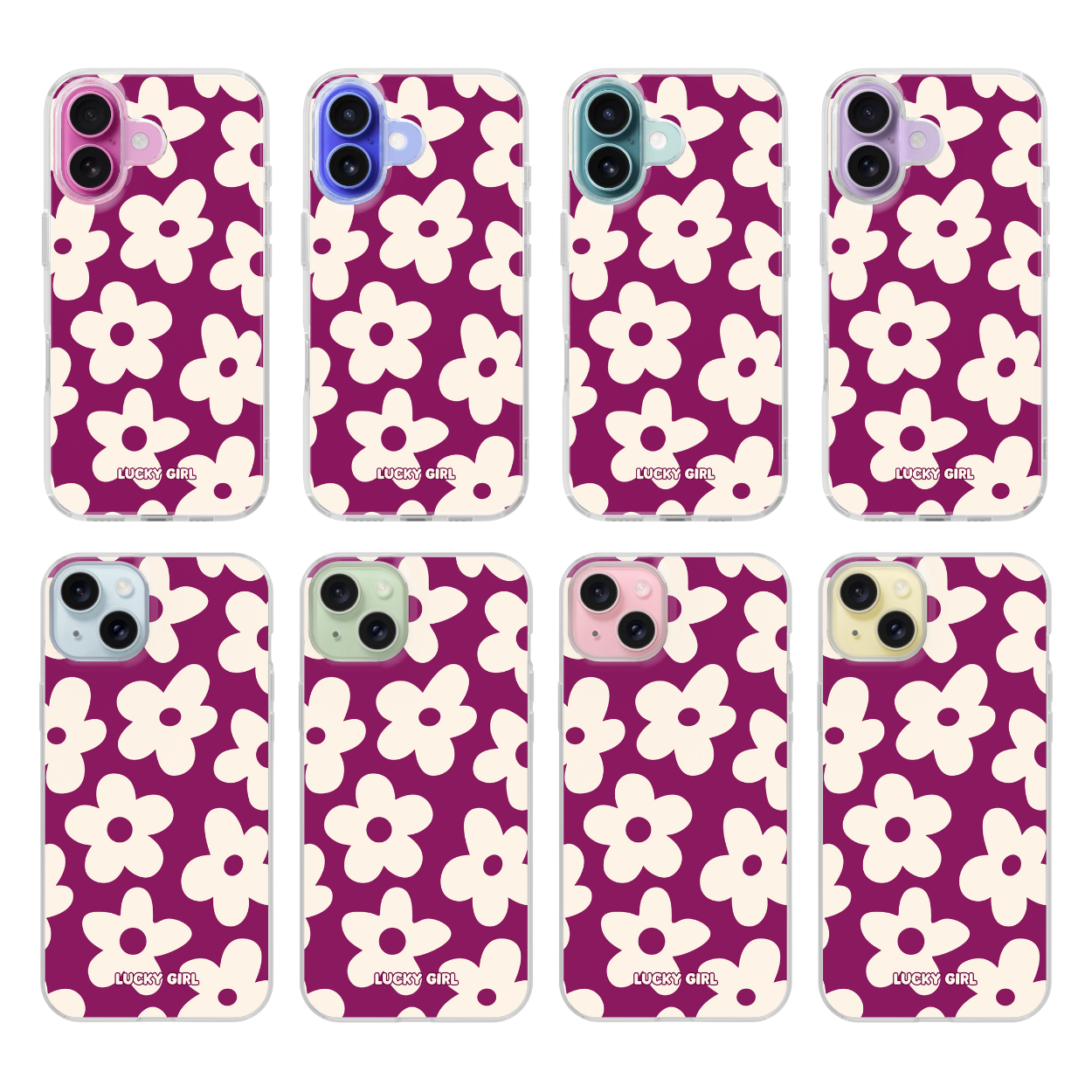 Velvet Big Blooms Clear Case Insert