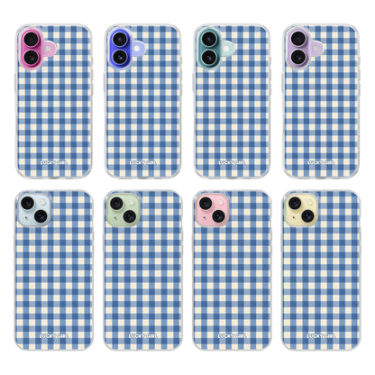 Blueberry Gingham Clear Case Insert