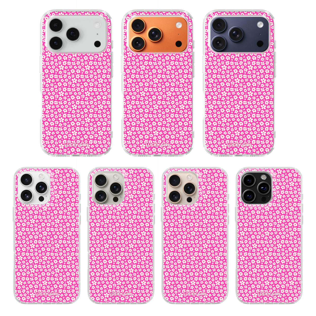 Raspberry Little Blooms Clear Case Insert