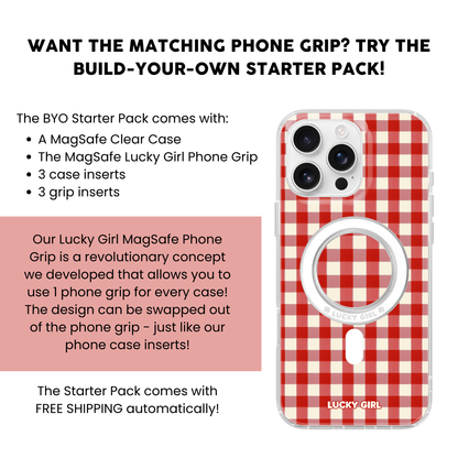 Apple Gingham Clear Case Insert