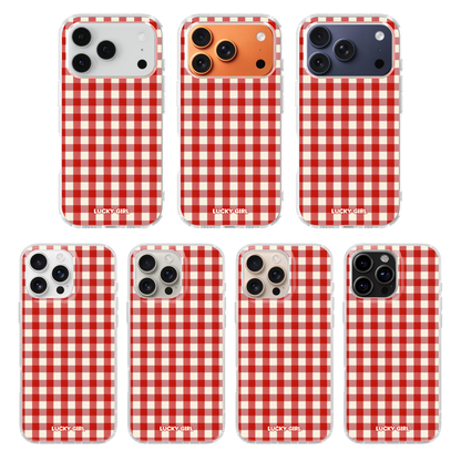 Apple Gingham Clear Case Insert