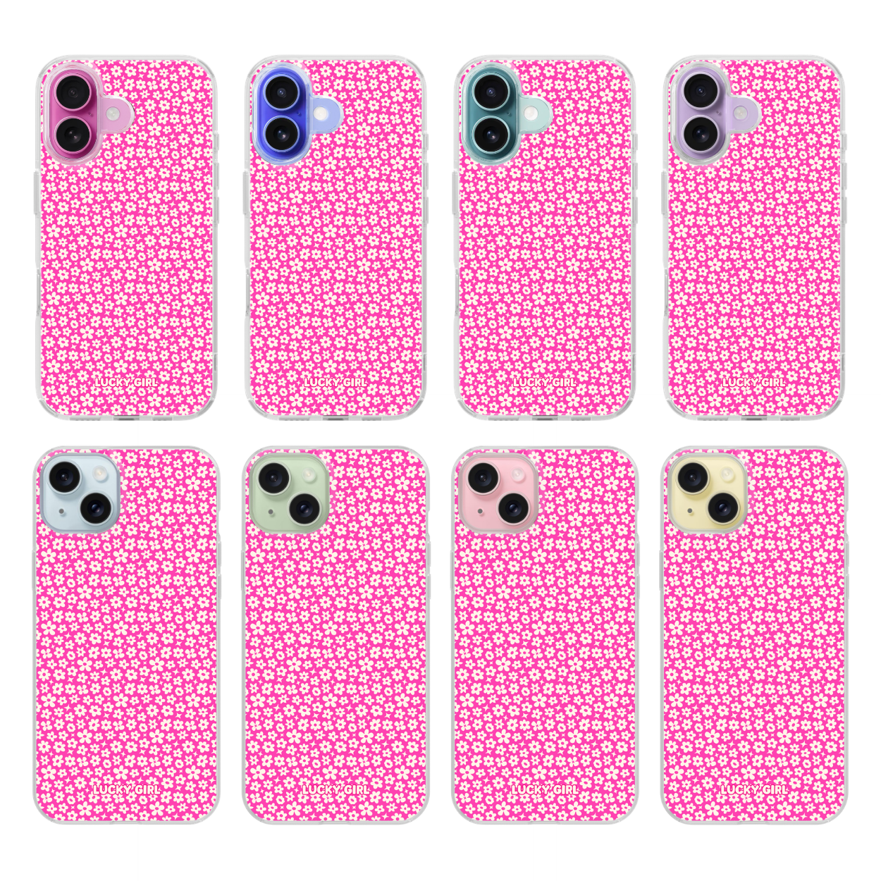 Raspberry Little Blooms Clear Case Insert