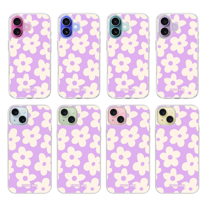 Lilac Big Blooms Clear Case Insert