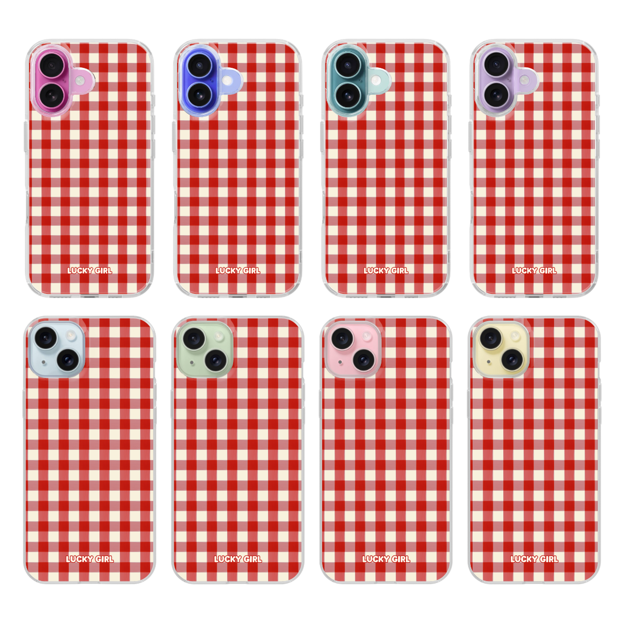 Apple Gingham Clear Case Insert