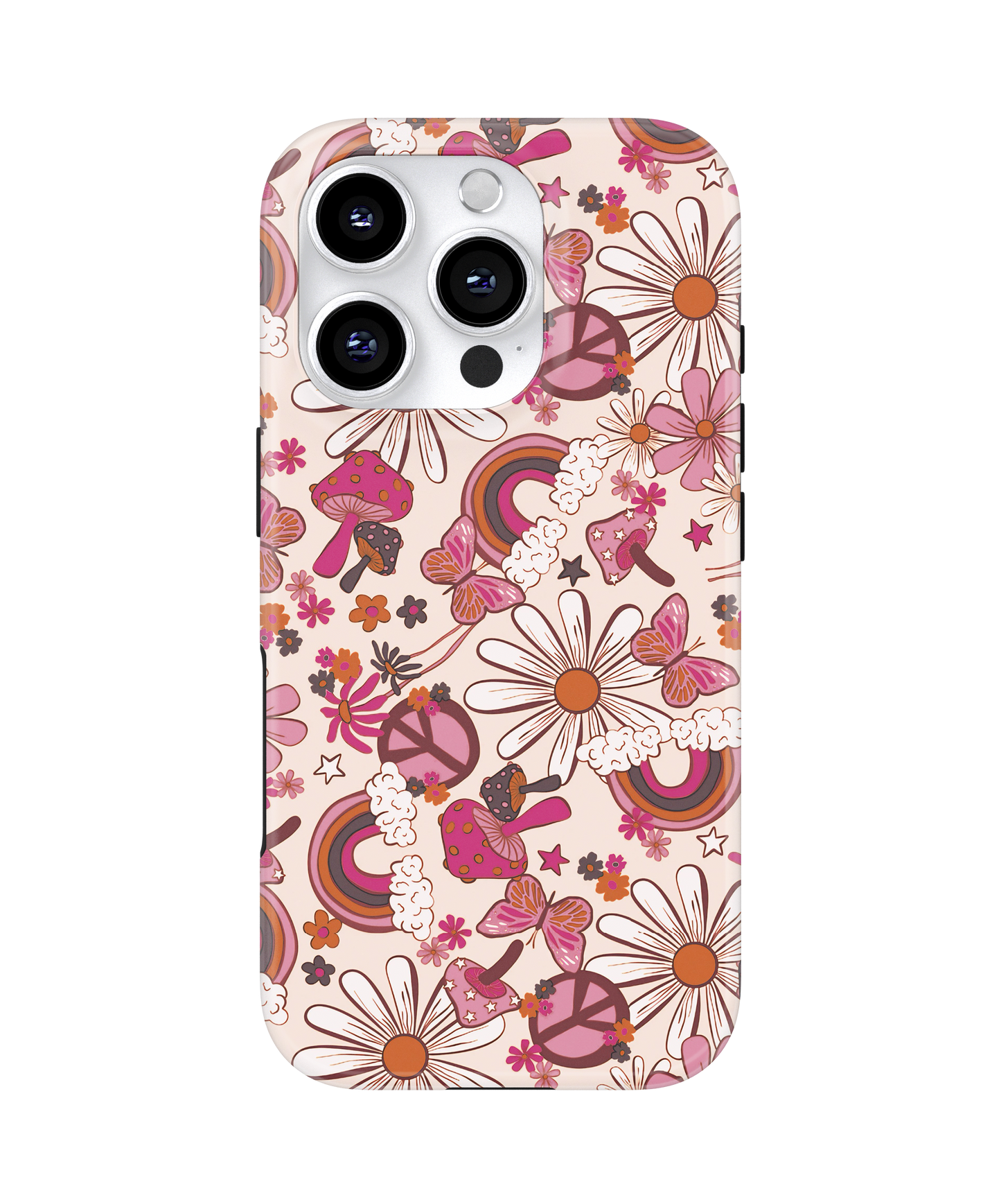 Cream Flower Child MagSafe Phone Case