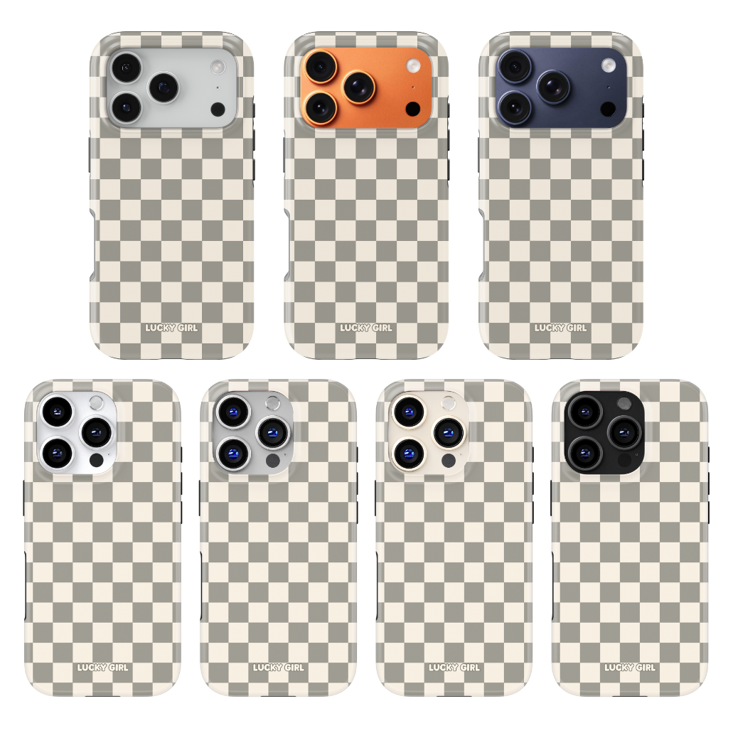 River Rock Checkers II Phone Case