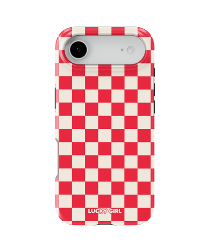 Vermillion Checkers II Phone Case