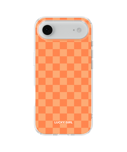 Tangerine Checkers Clear Case Insert