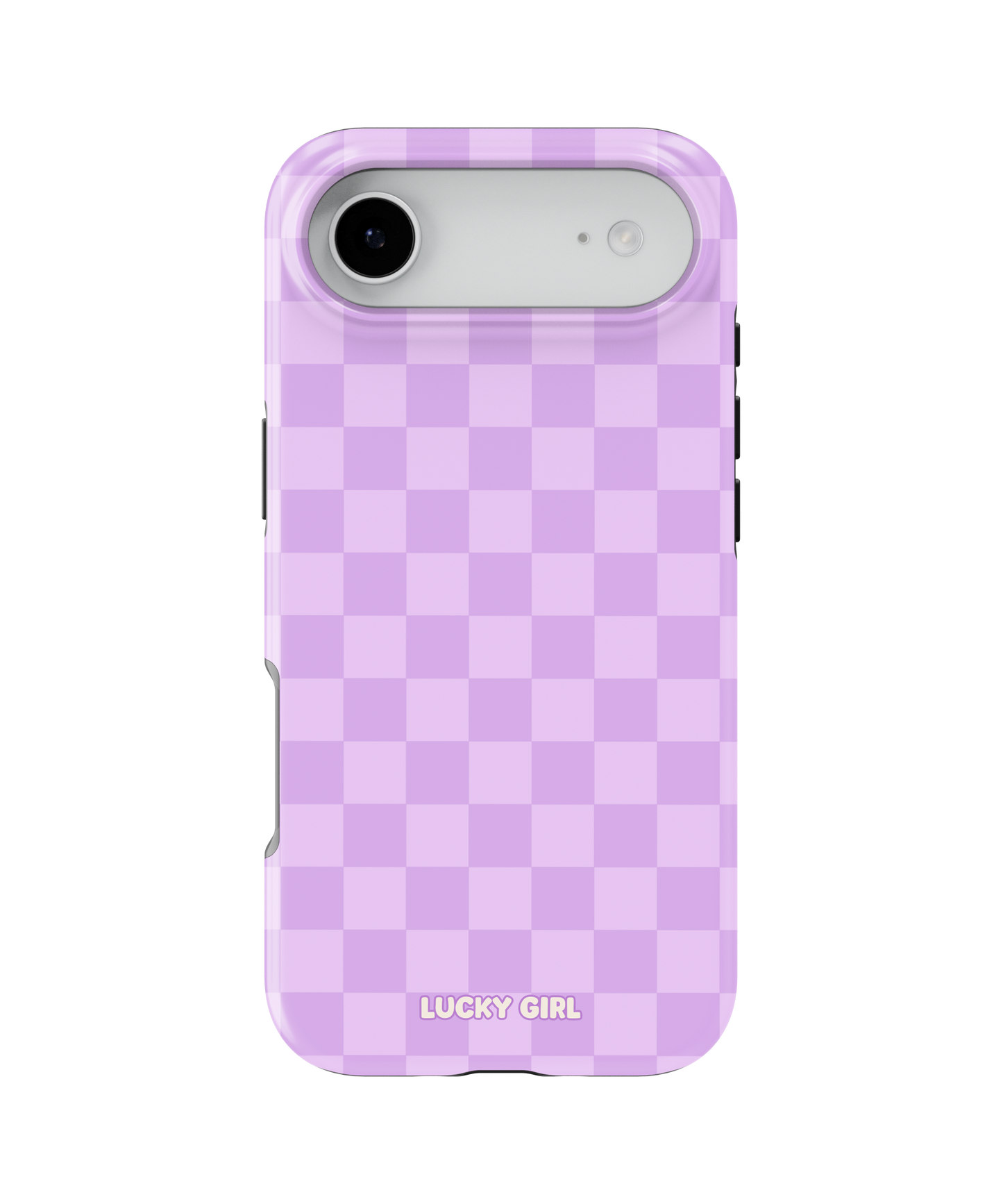 Lilac Checkers Phone Case