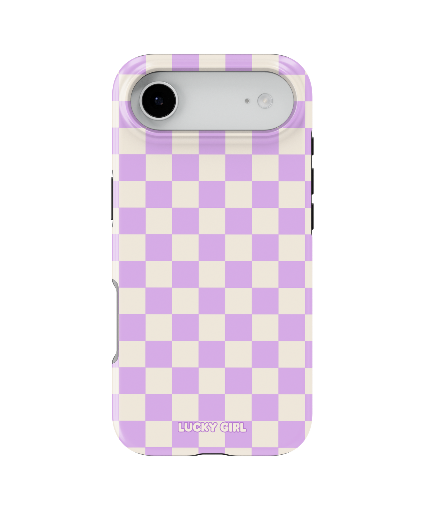Lilac Checkers II Phone Case