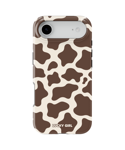Espresso Cow Print Phone Case