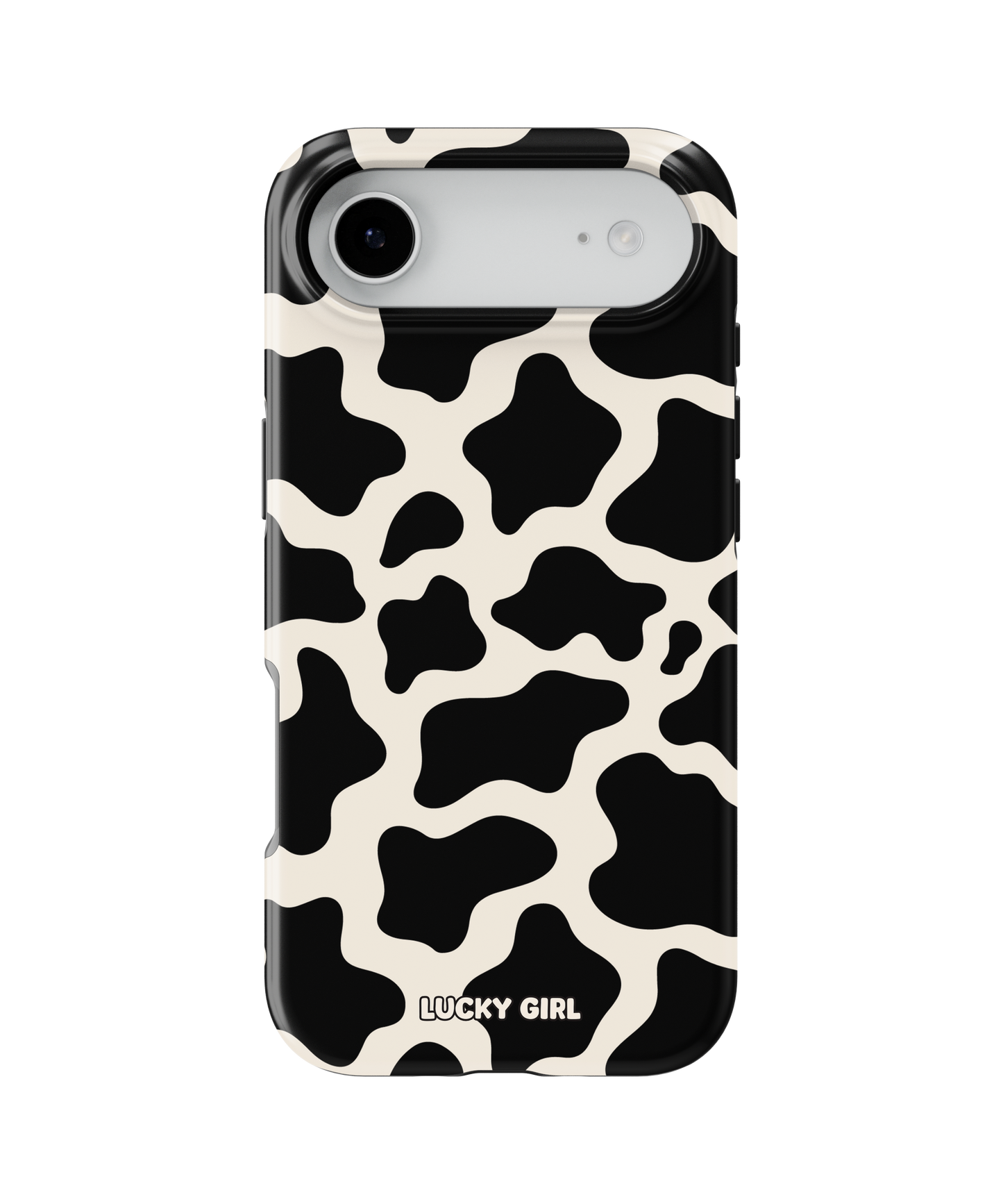 Onyx Cow Print Phone Case