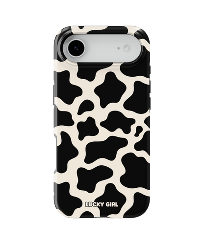 Onyx Cow Print Phone Case