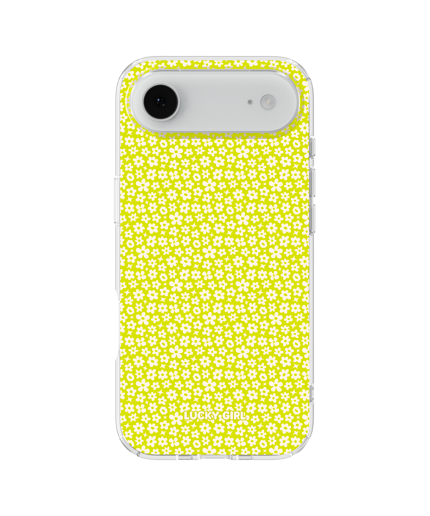 Electric Lime Little Blooms Clear Case Insert