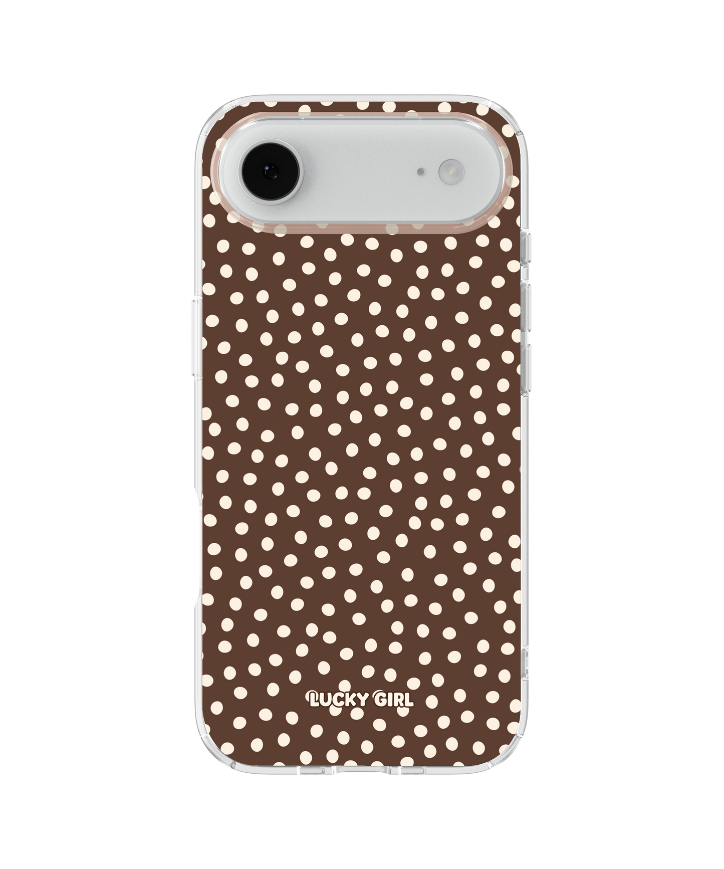 Espresso Dots Clear Case Insert