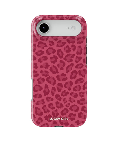 Black Cherry Leopard Phone Case