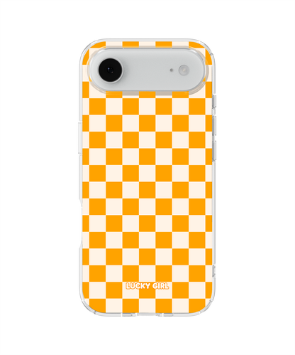 Creamsicle Checkers II Clear Case Insert