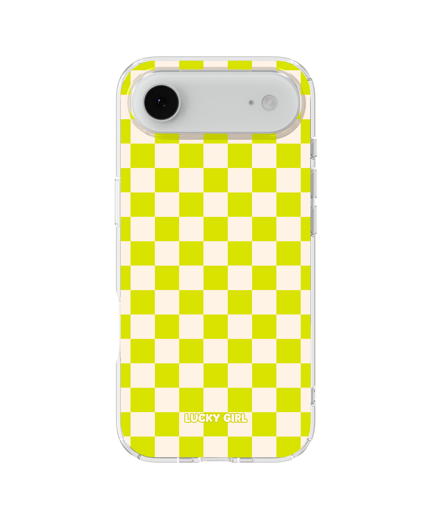 Electric Lime Checkers II Clear Case Insert