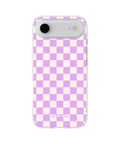 Lavender Checkers II Clear Case Insert
