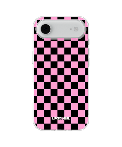 Bubblegum Checkers Clear Case Insert