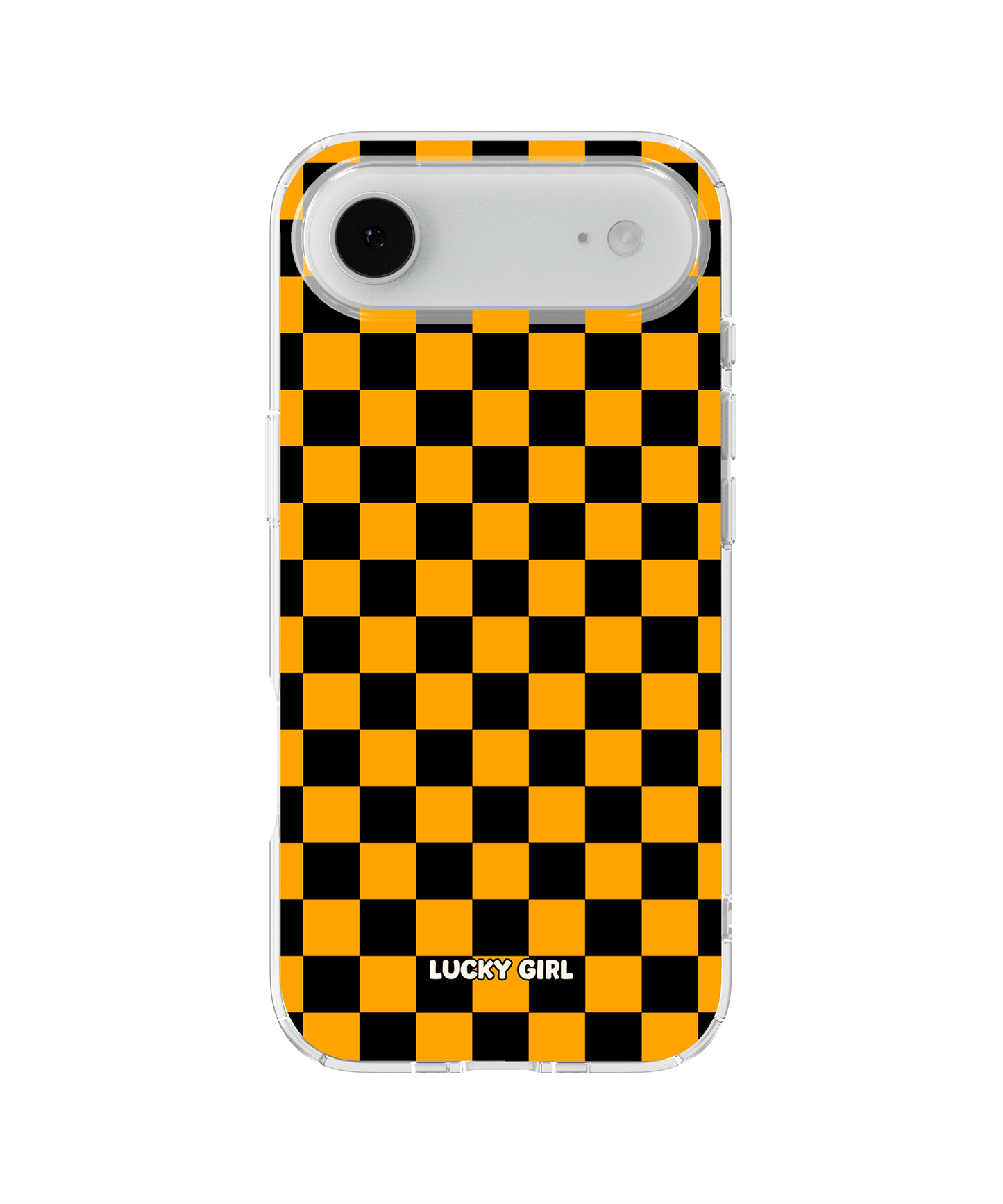 Creamsicle Checkers Clear Case Insert
