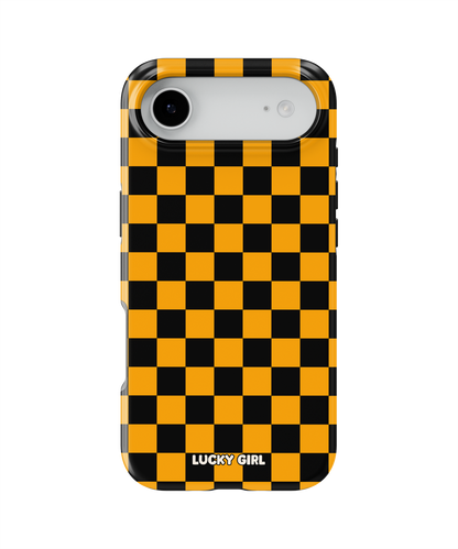 Creamsicle Checkers Phone Case