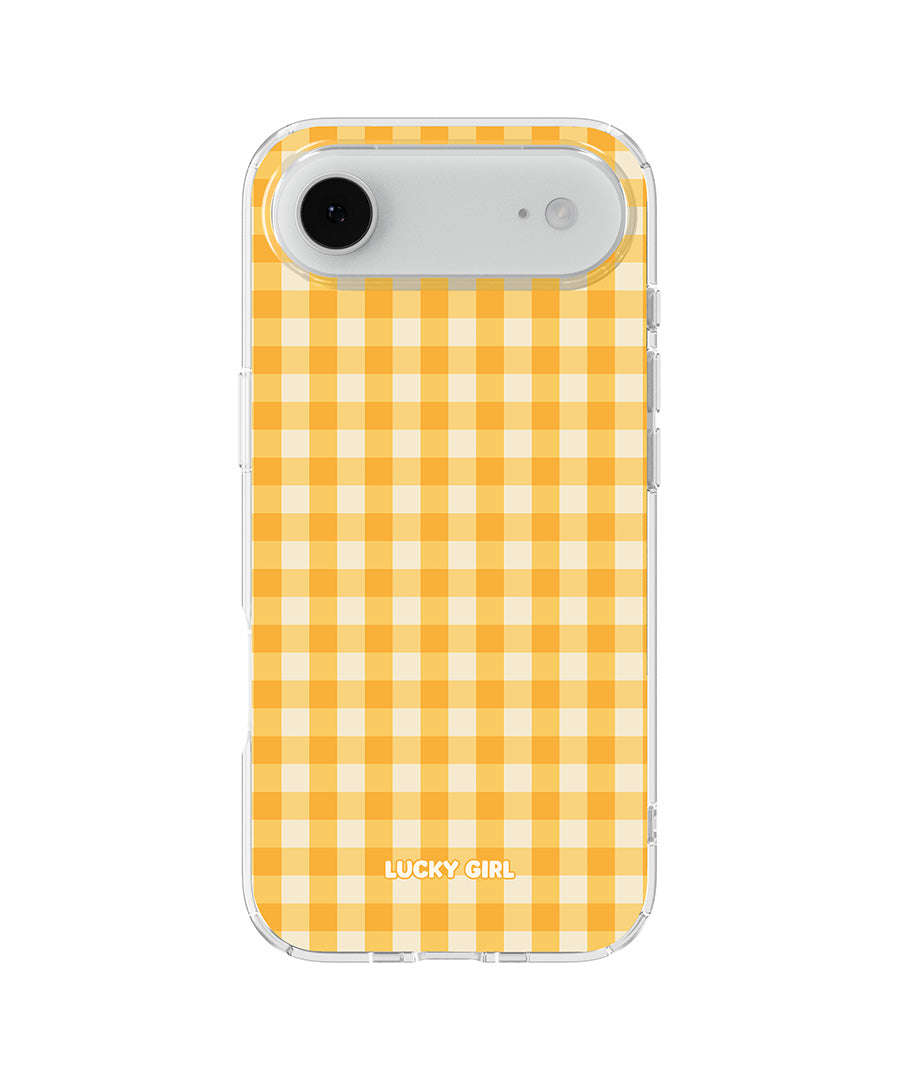 Sunshine Gingham Clear Case Insert