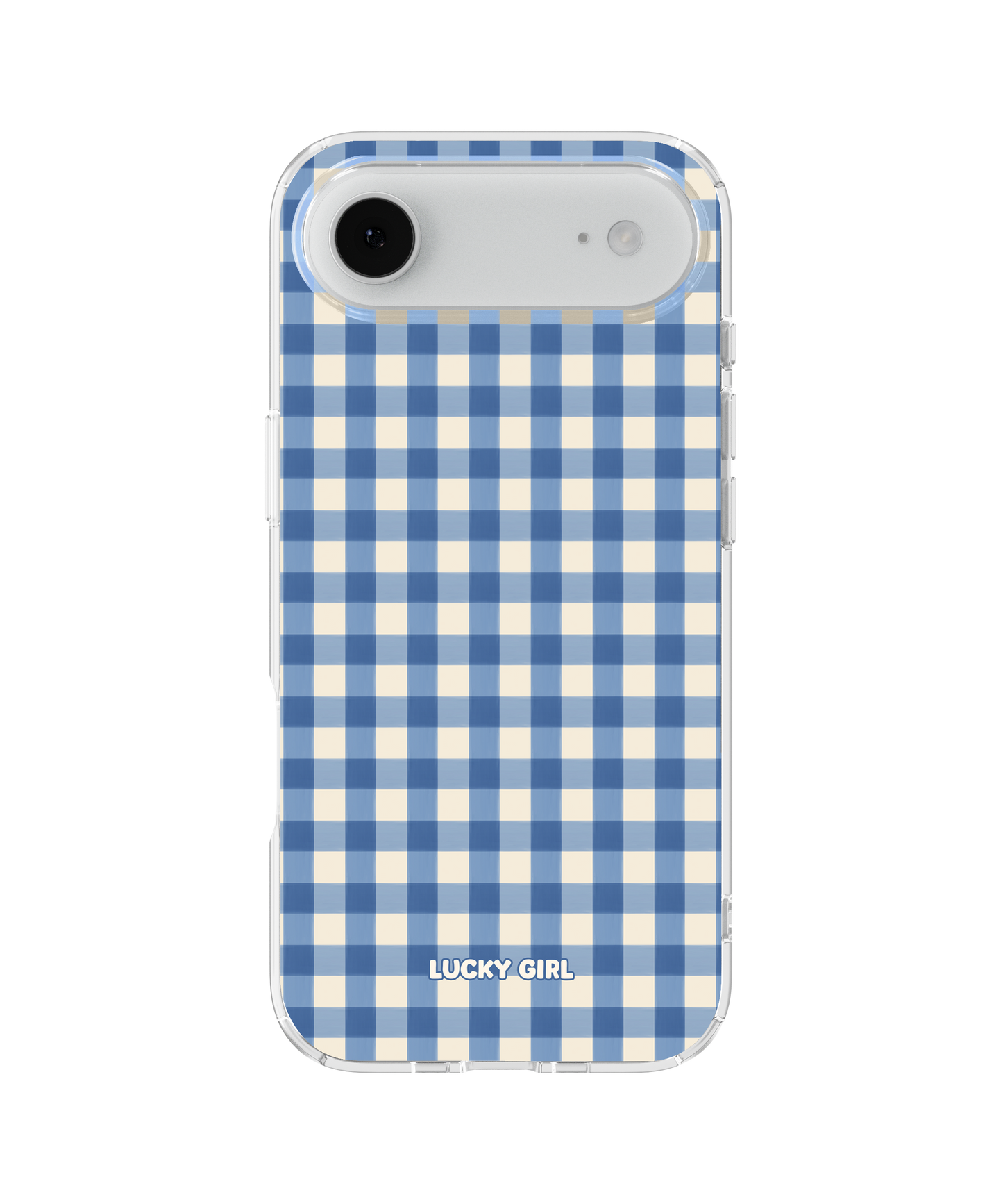 Blueberry Gingham Clear Case Insert