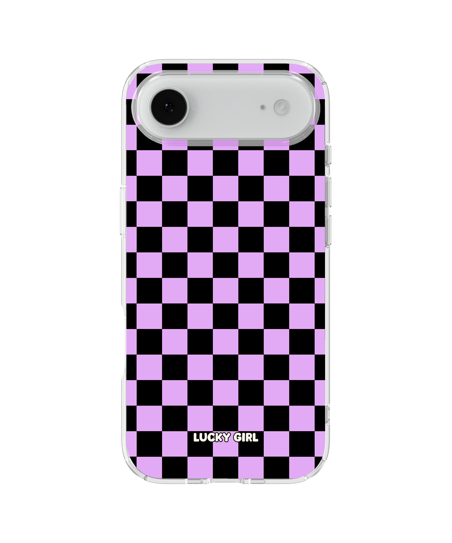 Lavender Checkers Clear Case Insert