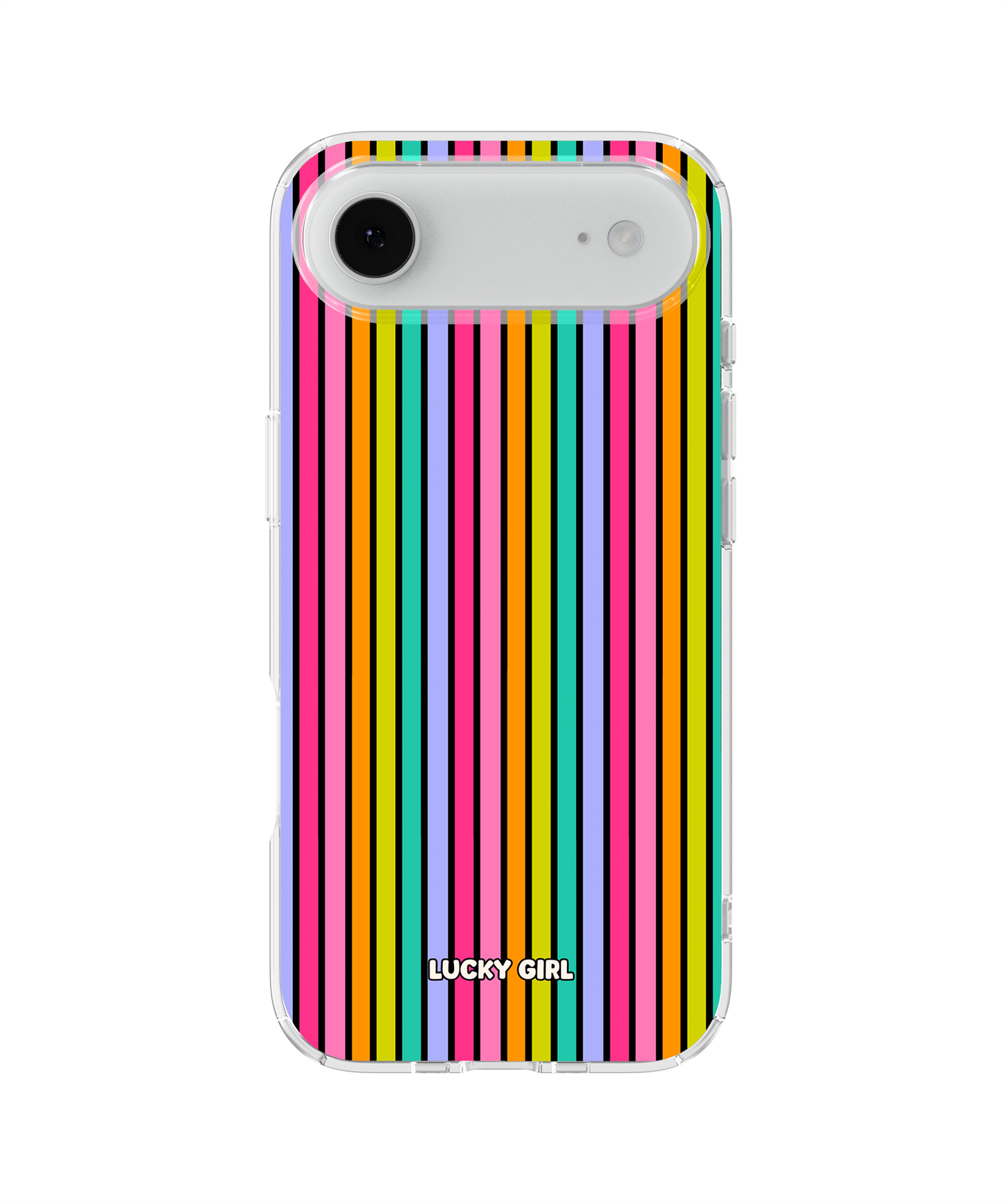 Rainbow Stripes Clear Case Insert