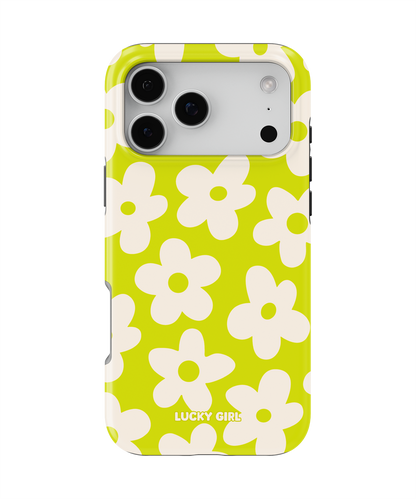 Electric Lime Big Blooms Phone Case