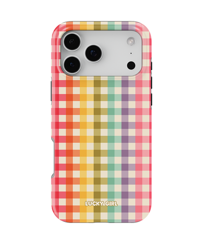 Rainbow Gingham Phone Case
