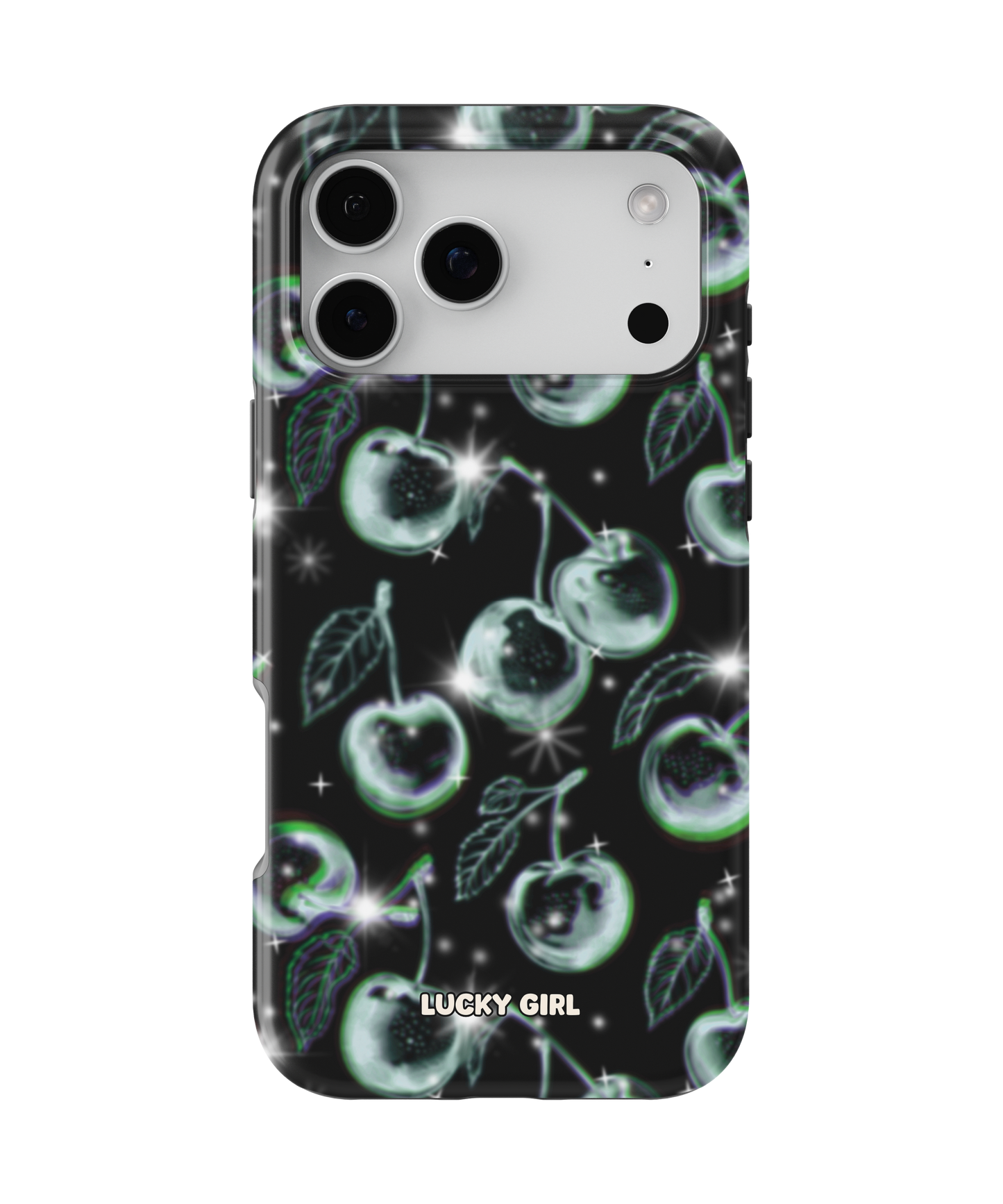 Chrome Cherries Phone Case