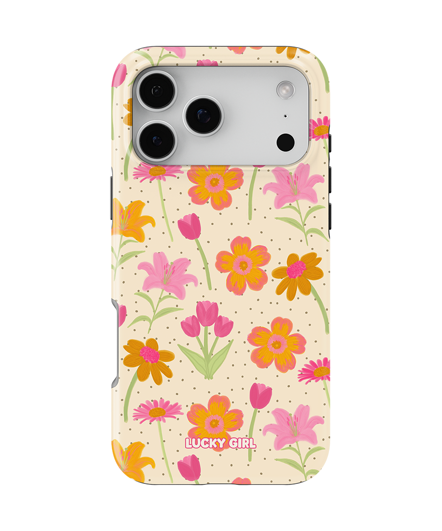 Polka Petals Phone Case