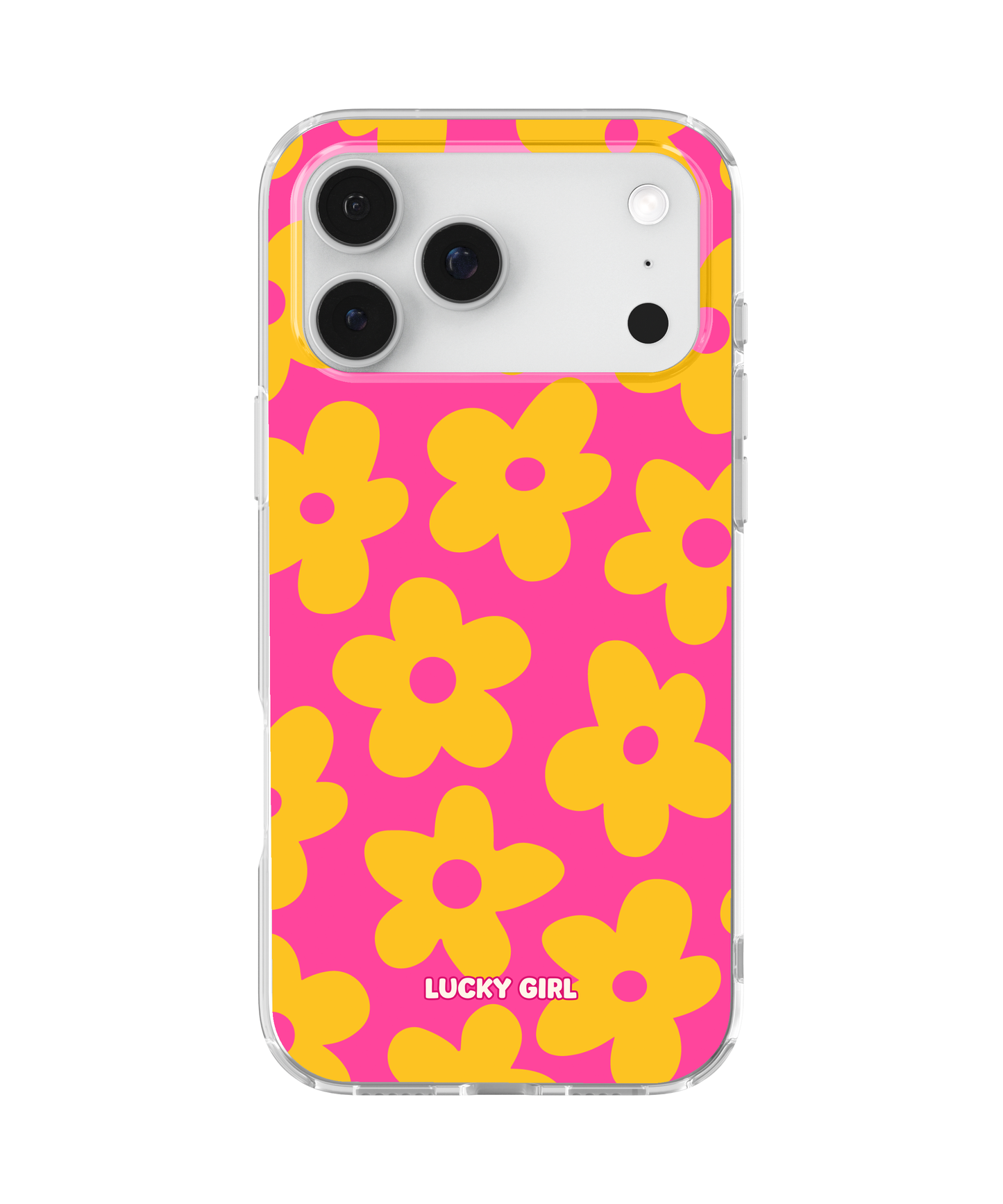 Pink Lemonade Big Blooms Clear Case Insert