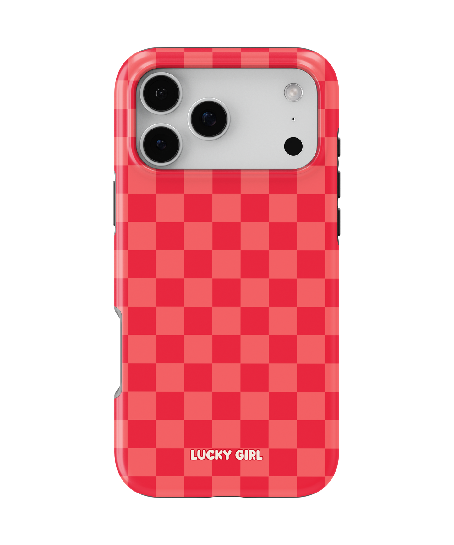 Vermillion Checkers Phone Case