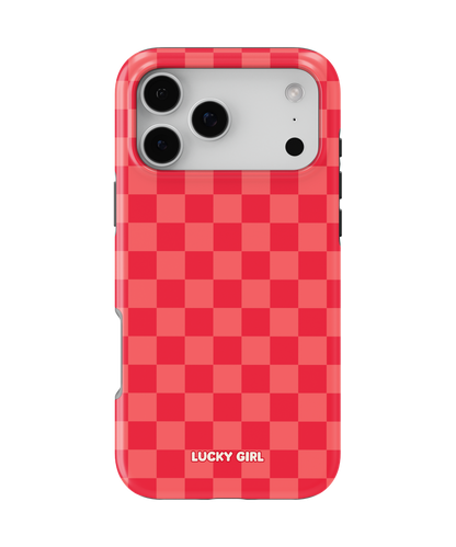 Vermillion Checkers Phone Case
