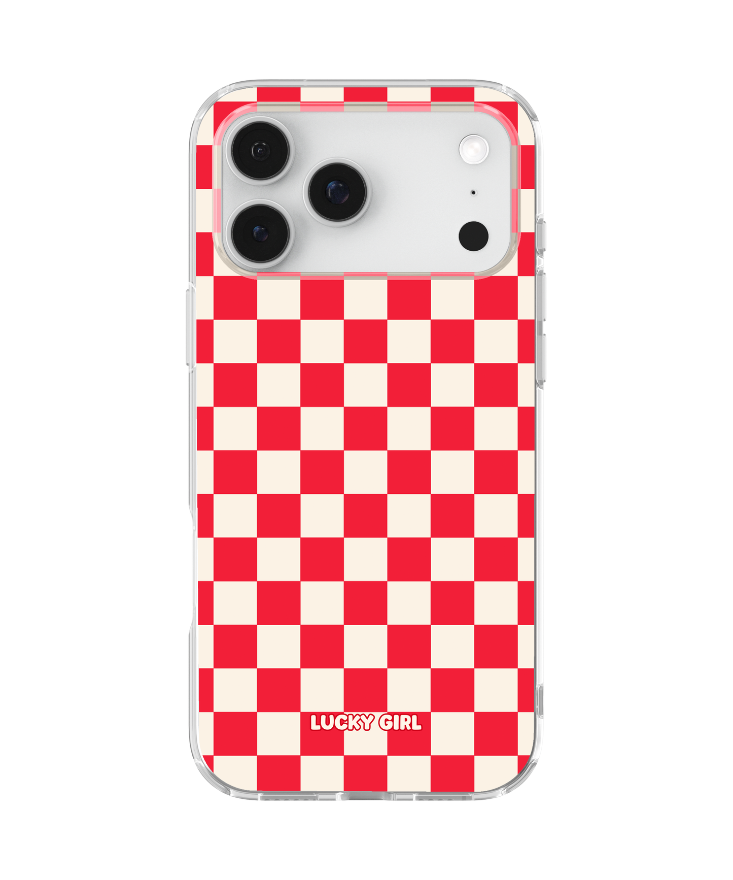 Vermillion Checkers II Clear Case Insert