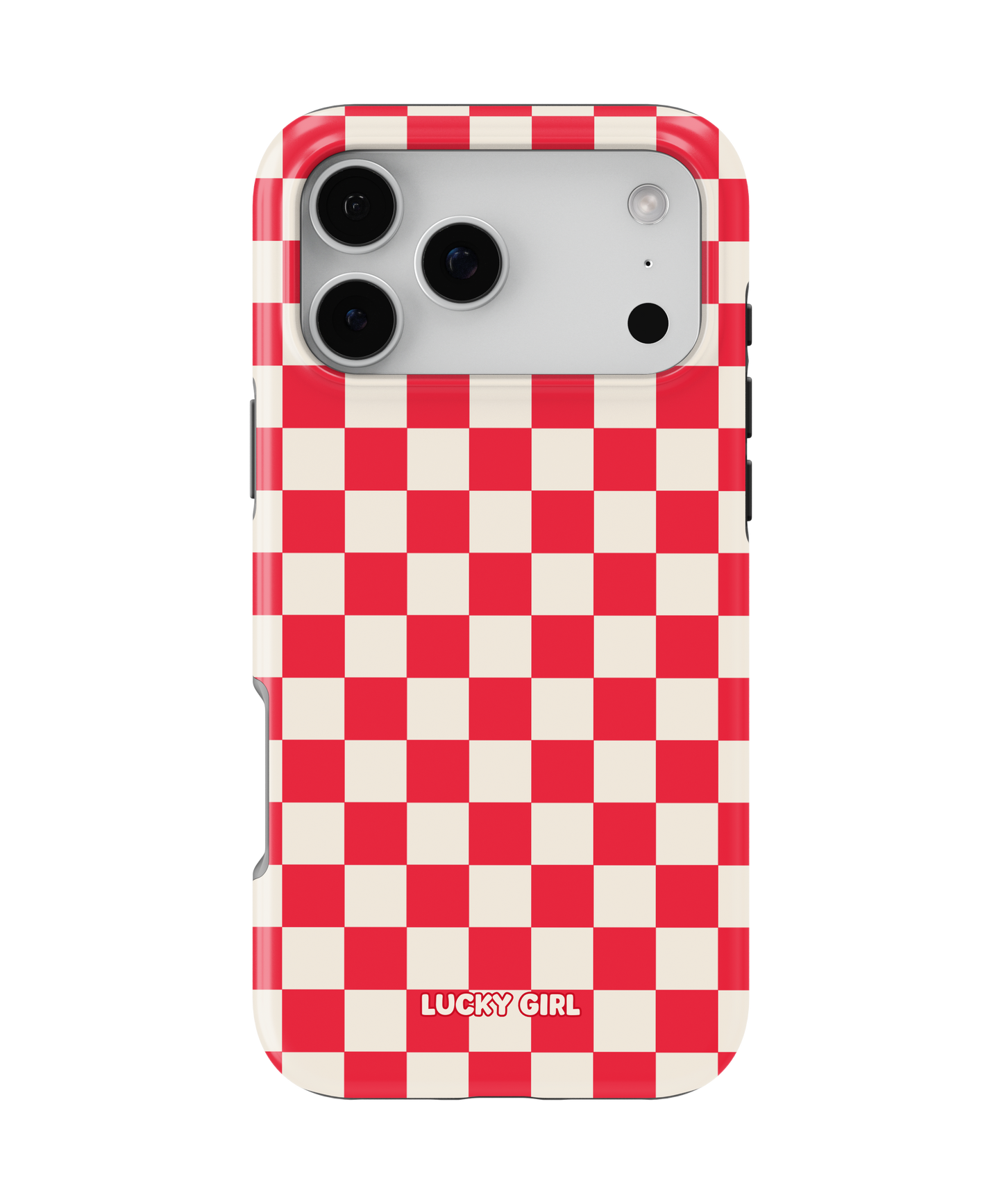 Vermillion Checkers II Phone Case