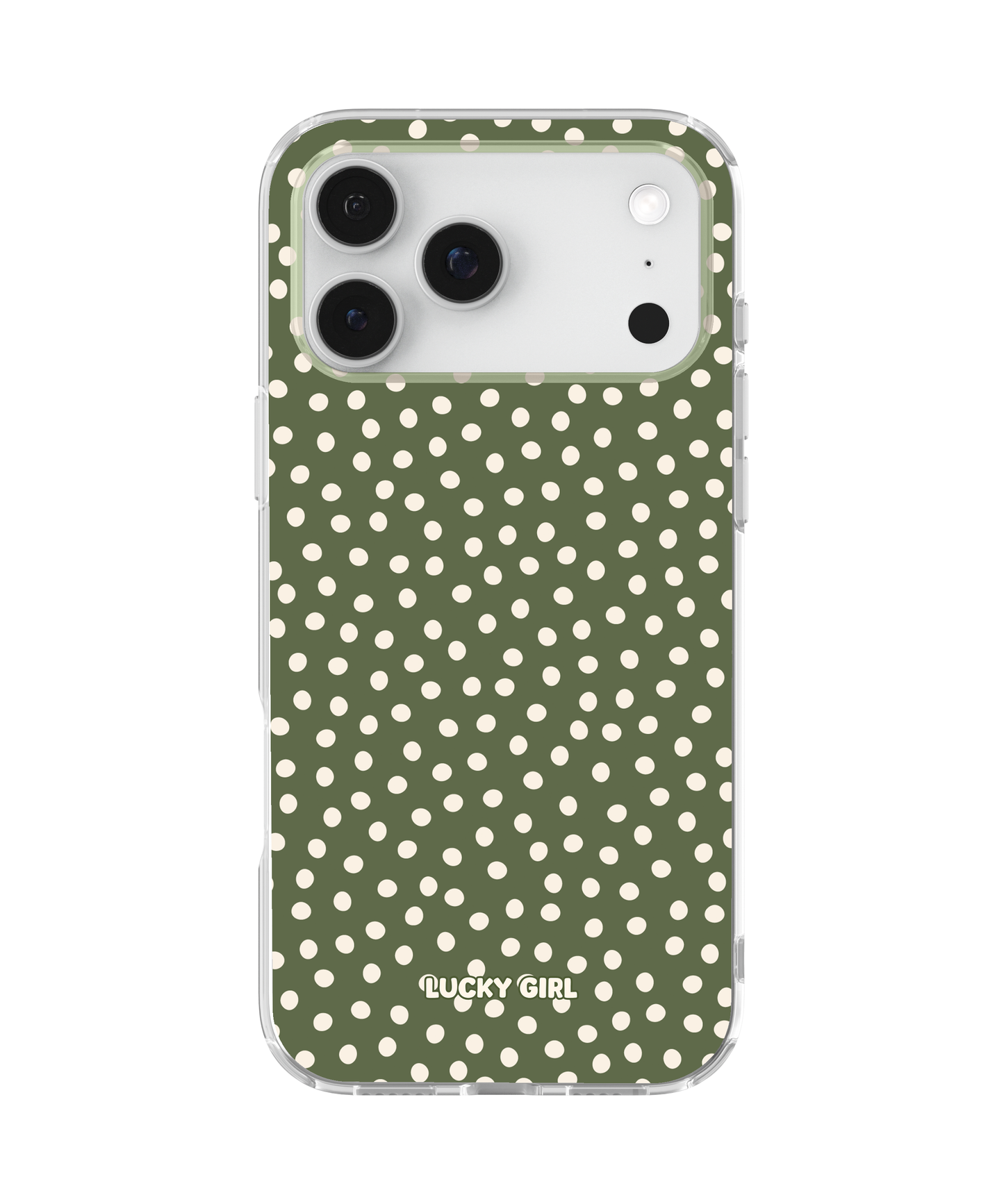 Moss Dots Clear Case Insert