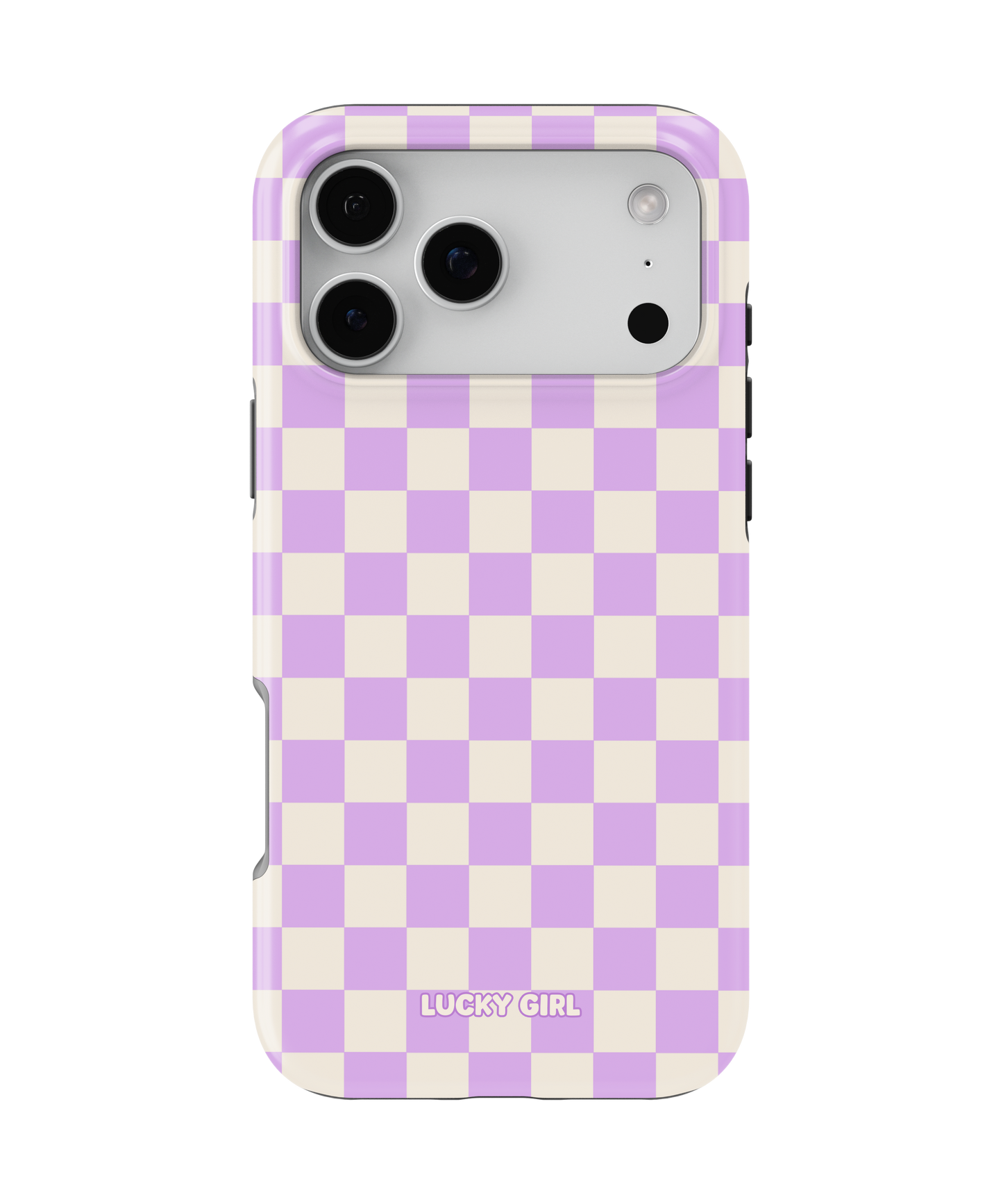 Lilac Checkers II Phone Case