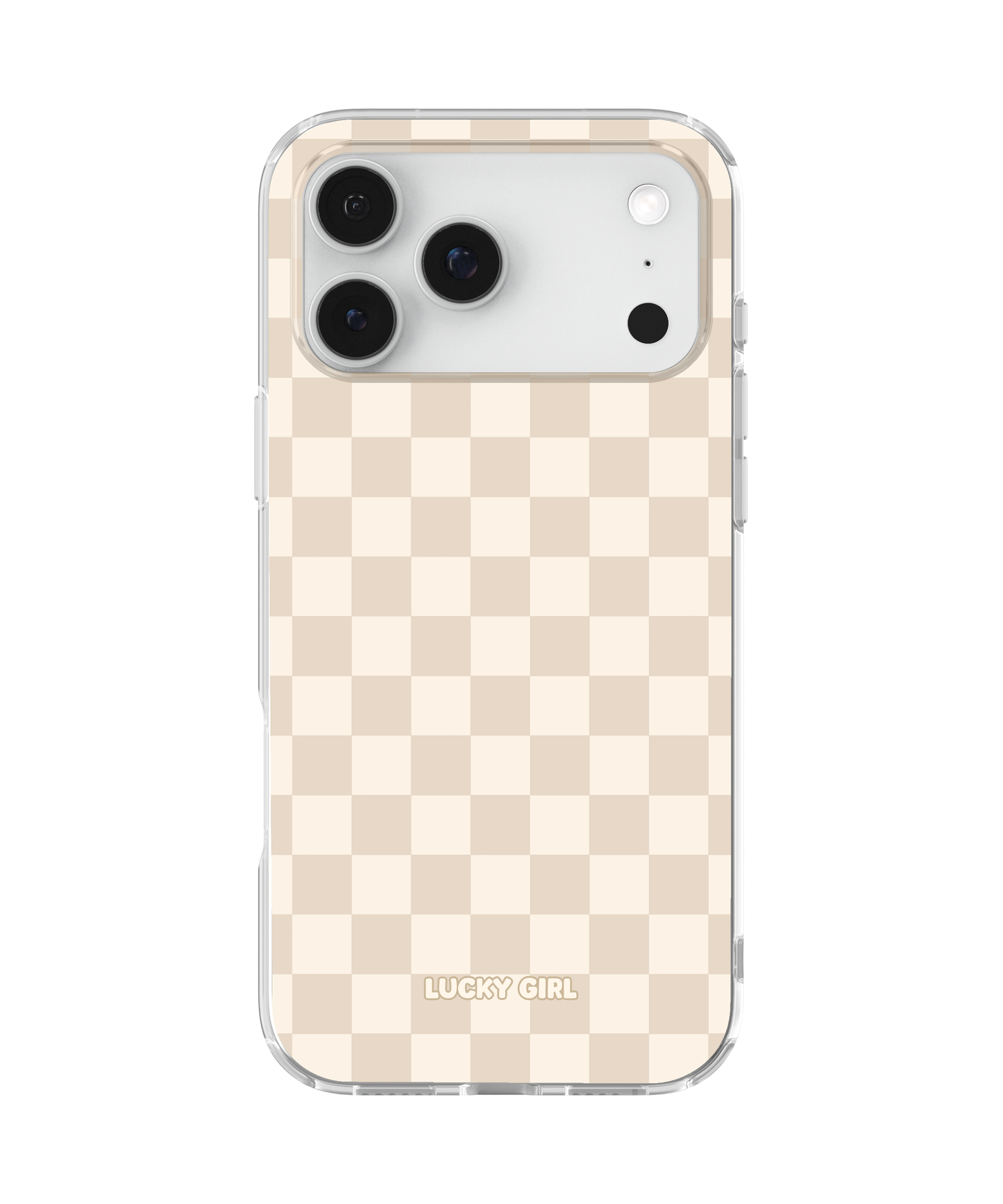 Vanilla Milkshake Checkers Clear Case Insert
