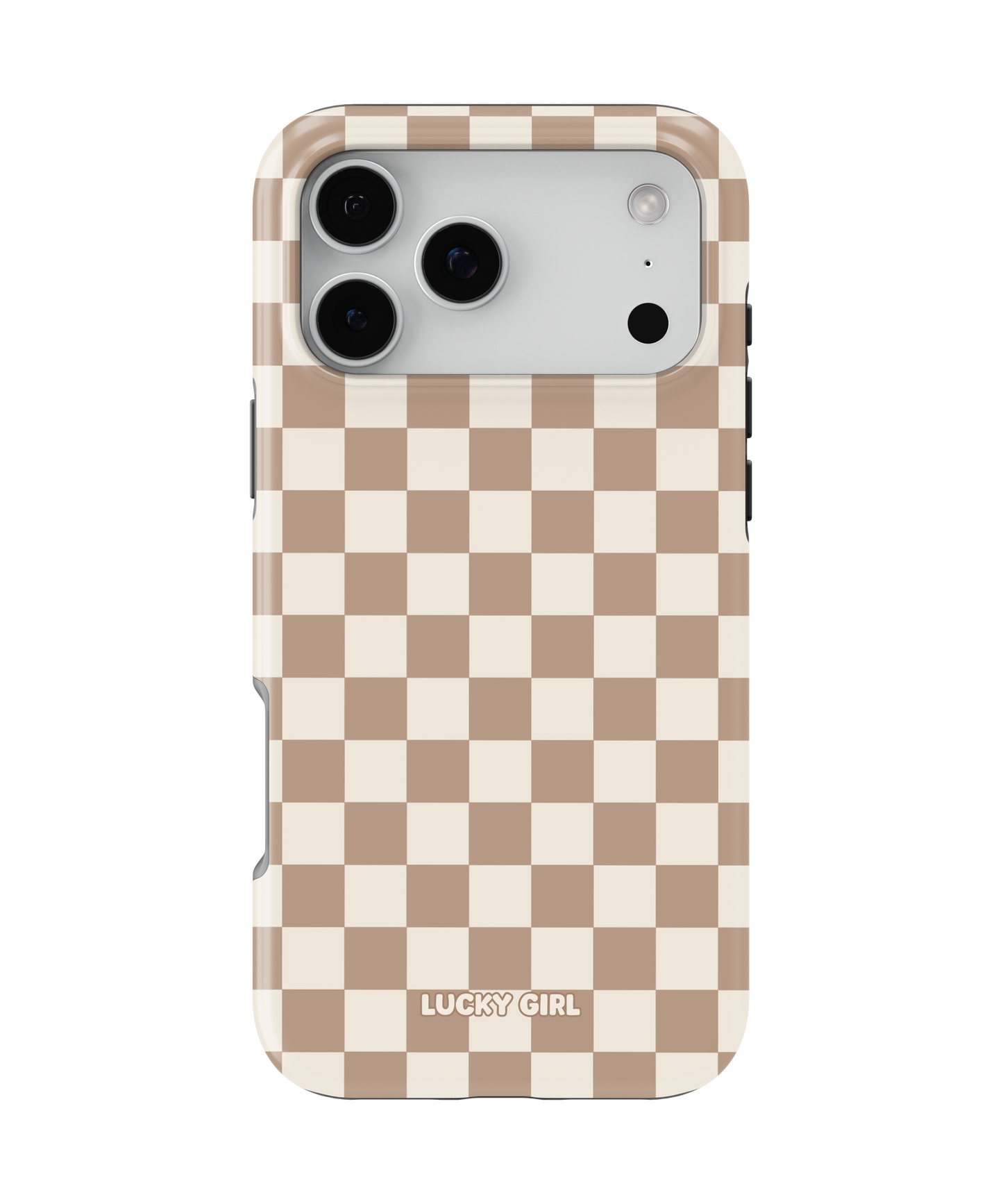 Chestnut Checkers II Phone Case