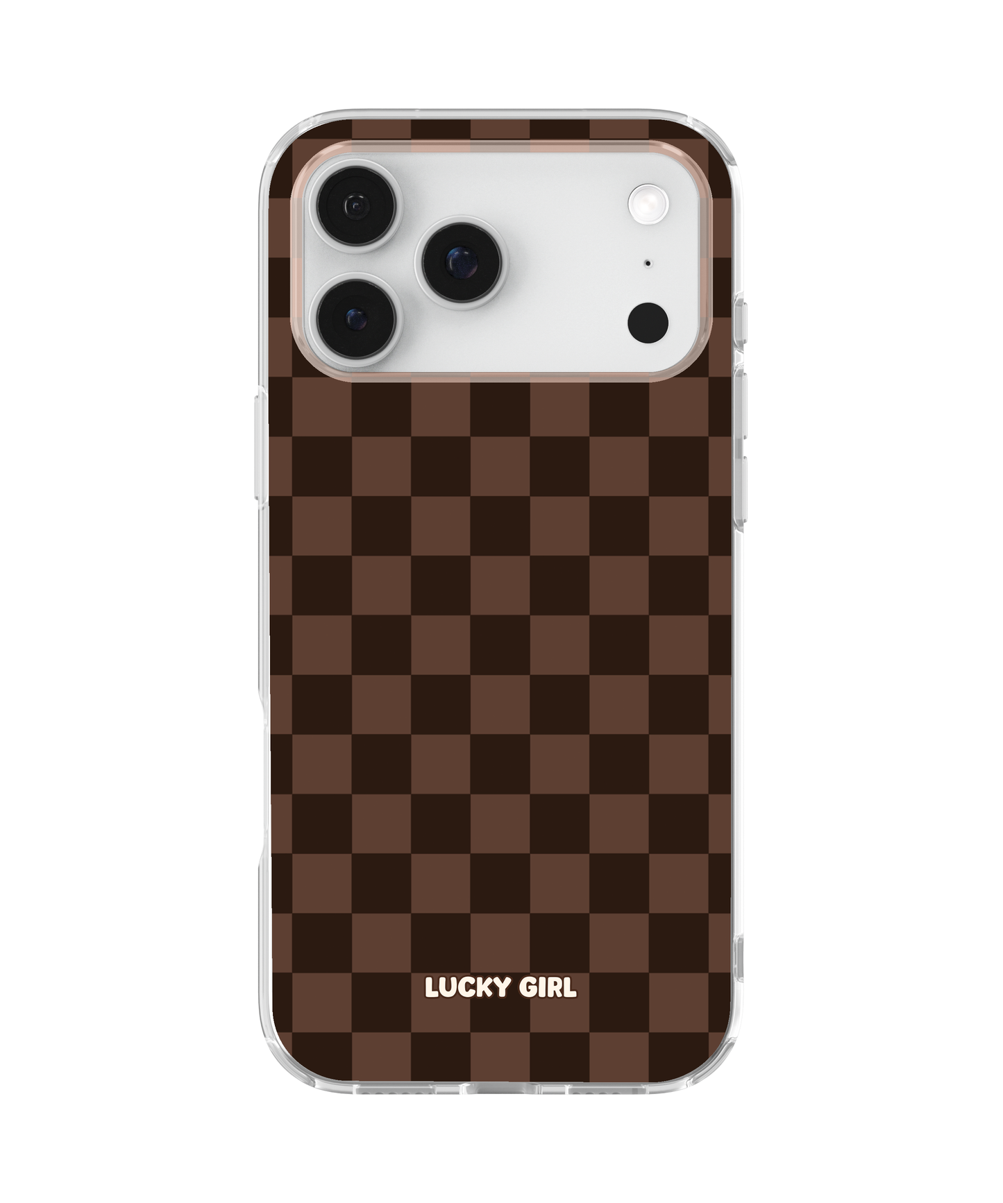 Espresso Checkers Clear Case Insert